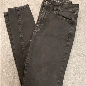 American Eagle High Rise Black Skinny Jeggings